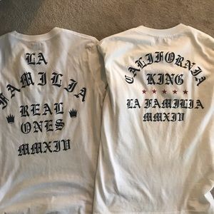 La Familia T-shirt Set Sz M new the game rap west California Los Angeles